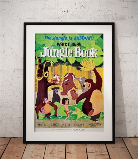 The Jungle Book 1967 Movie Film Poster A4/A3 Framed Options | Etsy