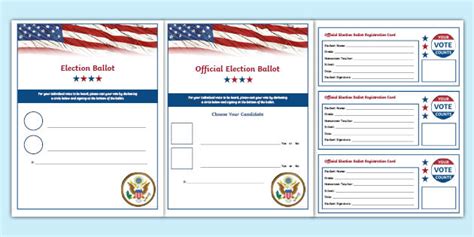 Editable Election Ballot Template | Social Studies Resource