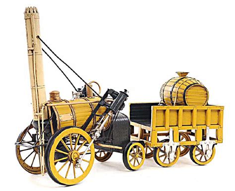 1829 YELLOW STEPHENSON ROCKET STEAM LOCOMOTIVE