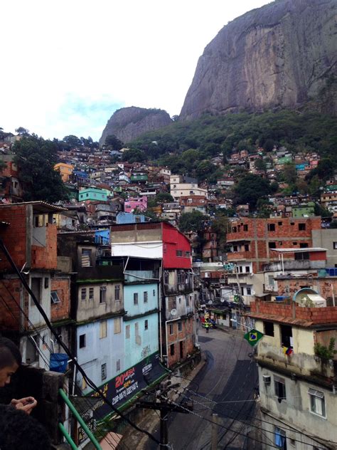 Rocinha Favela (Little Farm) - Is between the districts of São Conrado and Gávea. Rio De Janeiro ...