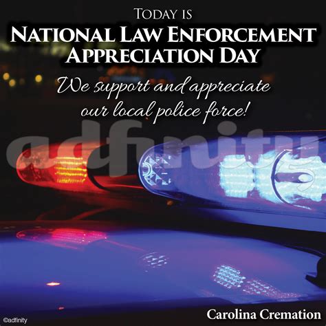 National Law Enforcement Appreciation Day. (Facebook) - adfinity