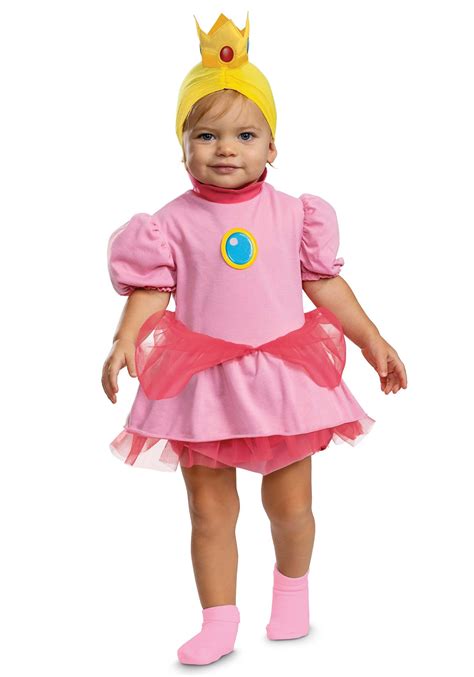 Girl's Super Mario Bros Infant Posh Princess Peach Costume