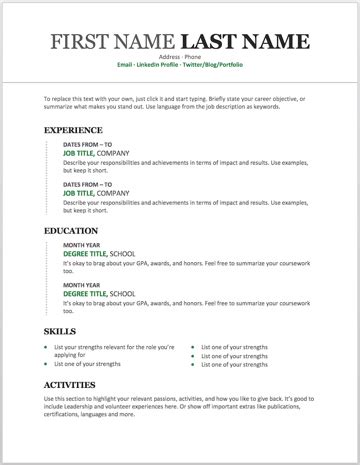 11 Free Resume Templates You Can Customize in Microsoft Word – Marketing Muses