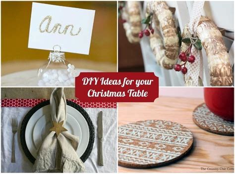 DIY Ideas for Your Christmas Table - DIY Inspired