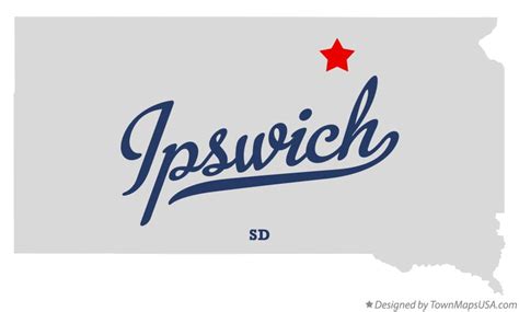 Map of Ipswich, SD, South Dakota