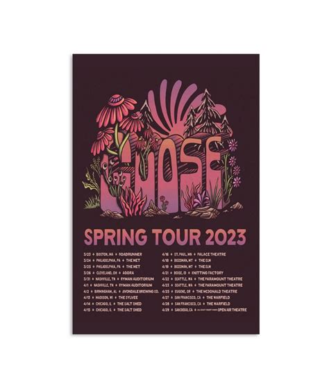 Goose Band Spring Tour 2023 Poster 2024