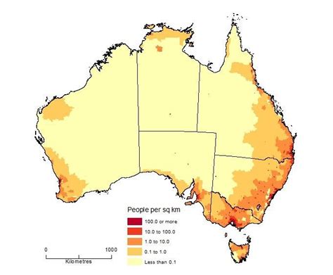 Australian Population Density | Australia map, Map, Global map