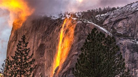 Bing image: Firefall at Yosemite - Bing Wallpaper Gallery