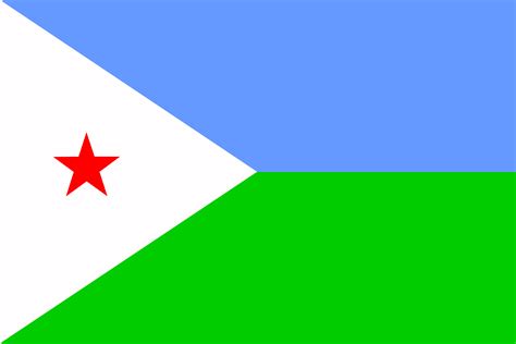 Clipart - Flag of Djibouti