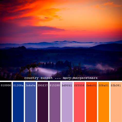 country sunset ... mary-margaretmarx #color #colors #colour #colours #colorpalette # ...