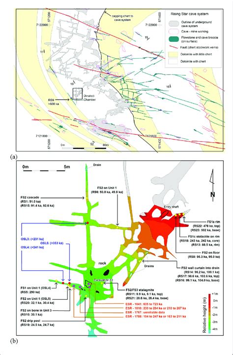 Location of Rising Star Cave and the Dinaledi Chamber. (a) Simplified... | Download Scientific ...