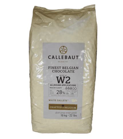 CALLEBAUT White 28% callets 10kg W2NV-01B - Galway Food Ingredients