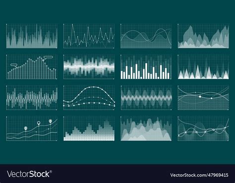 Currency grow chart stock graph diagram finance Vector Image