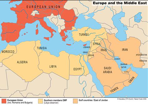 Middle East And Europe Map - Map