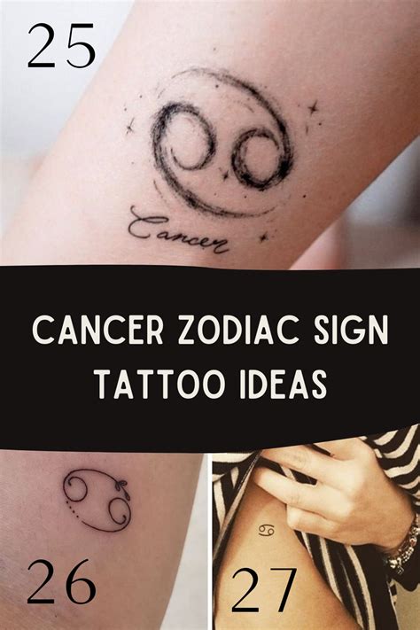 Our Favorite Cancer Zodiac Tattoos - Tattoo Glee