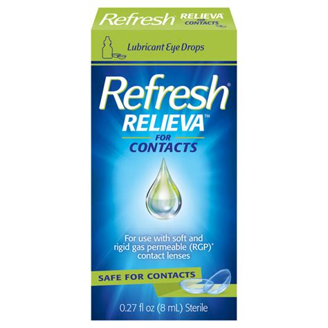 Save on Refresh Relieva Lubricant Eye Drops For Contacts Order Online Delivery | Giant