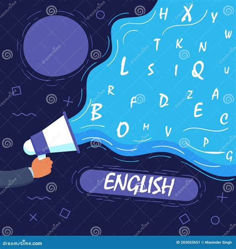 English alphabets. stock illustration. Illustration of blue - 203053651