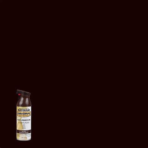 Rust-Oleum Universal 12 oz. All Surface Gloss Espresso Brown Spray Paint and Primer in One (6 ...