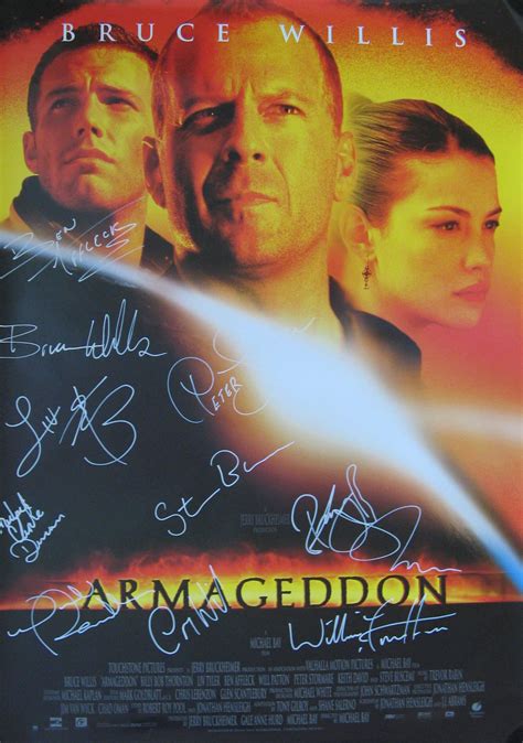 Armageddon: Multi Signed 2.3ft x 3.3ft (27.6inch x 39.6inch) Original ...