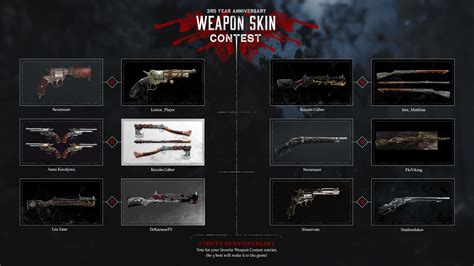 Hunt: Showdown - We need your votes to decide Hunt's next Weapon Skins!