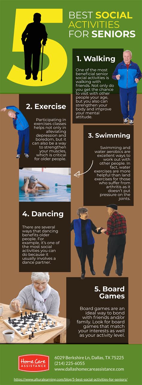 5 Best Social Activities for Seniors [Infographic]