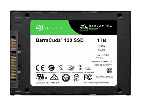 Seagate Barracuda 120 SSD 1TB Internal Solid State Drive - 2.5 Inch SATA 6GB/s for Computer ...