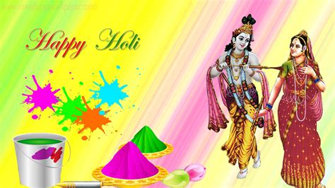 Radha-Krishna Playing Holi Images, Wallpapers, Lord Krishna Holi Messages | GanpatiSevak