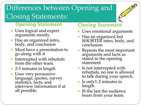 PPT - How to Write an Opening and Closing Statement PowerPoint ...