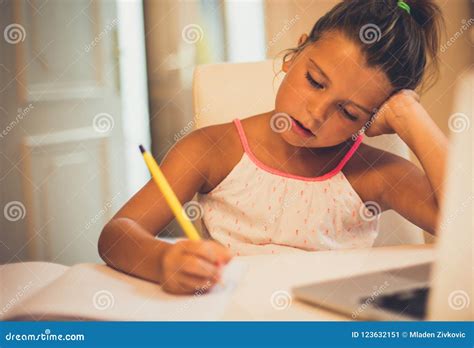 Doing homework stock image. Image of endurance, people - 123632151