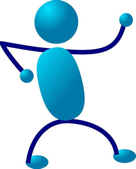 Download Stickman, Stick Figure, Blue. Royalty-Free Vector Graphic ...