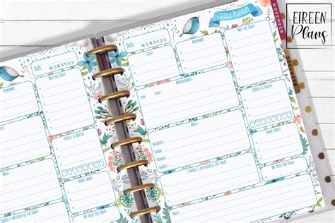 Daily Printable for Classic Happy Planner (233599) | Inserts | Design ...