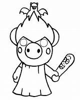 Sketchy Piggy Roblox coloring Page  Coloring Pages 🎨 sketch template
