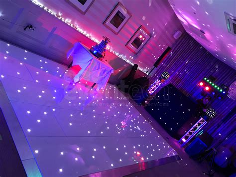 White Starlit LED Dance Floor Hire - Eventech UK - Event Production Services | Audio Visual ...