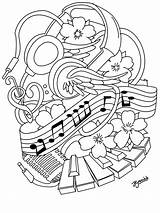 Music Coloring Pages sketch template