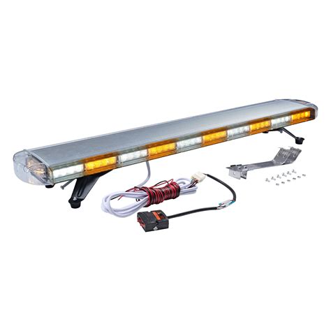 47" 88 LED AMBER-WHITE Flashing Strobe Light Bar Emergency Beacon ...