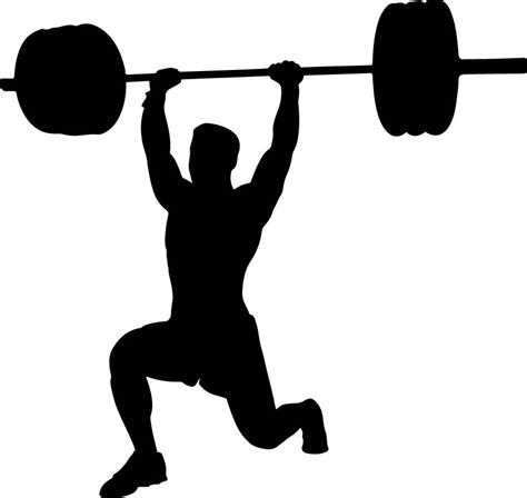 Weight Lifter Silhouette at GetDrawings | Free download