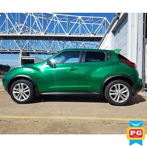 Nissan Juke wrapped in Avery SW Radioactive Green Metallic vinyl ...