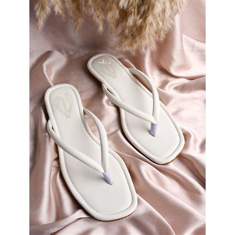 Shoetopia Open Toe Solid White Flats for Women & Girls: Buy Shoetopia Open Toe Solid White Flats ...