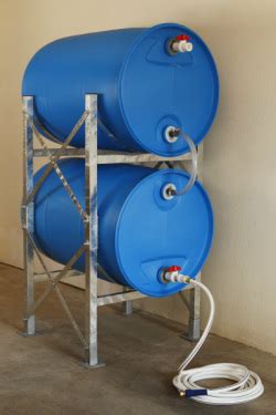 DIY: Horizontal Storage of 55 gal. Water Barrels – 101 Ways to Survive