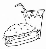Free Printable Junk Food Coloring Pages  For Kids sketch template