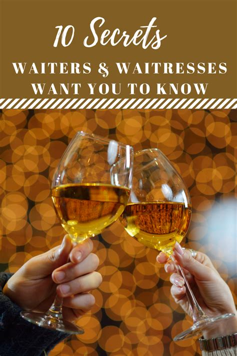 10 Secrets Waiters and Waitresses Want You to Know