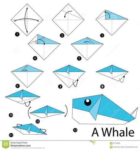 Step by Step Instructions How To Make Origami A Whale – Choose From ...