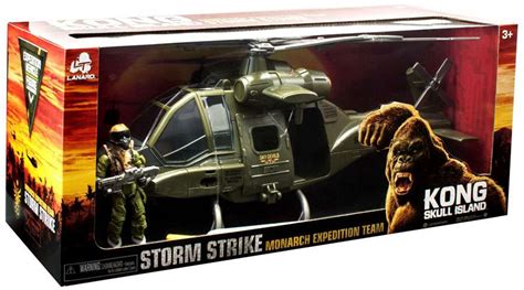 King Kong Skull Island Storm Strike Monarch Expedition Team Helicopter Figure Exclusive Playset ...