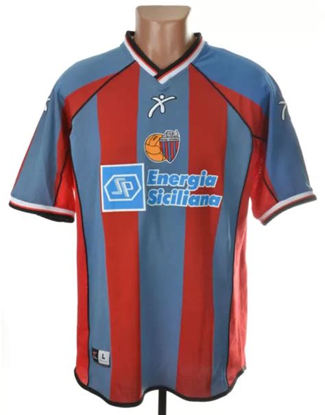 CALCIO CATANIA 2002/2003 Home Football Shirt Jersey Galex Size L Adult ...