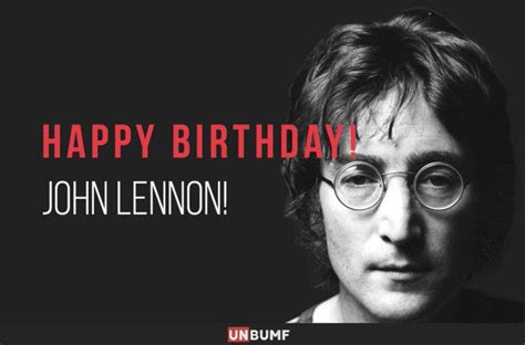 John Lennon's Birthday Celebration | HappyBday.to