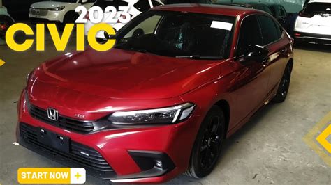 NEW 2023 Honda CIVIC - Color Ignite Red Metallic - YouTube