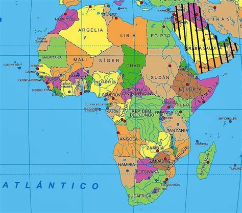 Mapa de África 🥇【 Mapas del Continente Africano · Buena Calidad