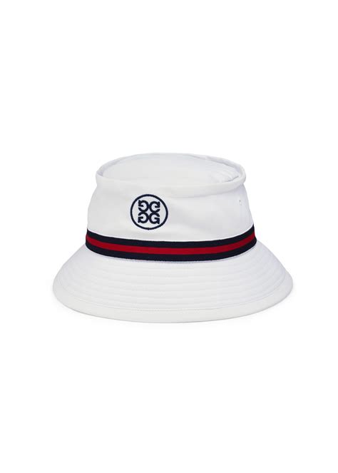 G/FORE - BUCKET HAT WHITE - DETAIL AROUND CROWN