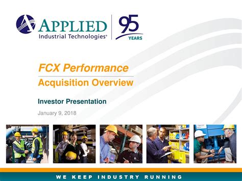 Applied Industrial Technologies (AIT) To Acquire FCX Performance ...