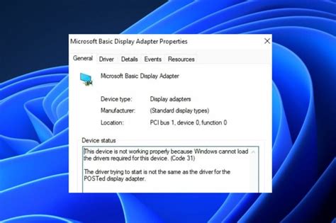 Fix: Graphics Card Shows As Microsoft Basic Display Adapter